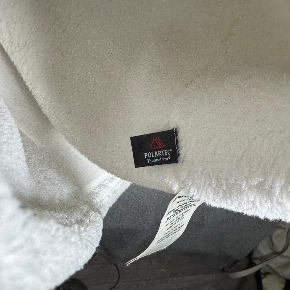 Patagonia Re-Tool Snap-T Pullover Fleece Jacket Raw White Polartec Womens Large - Picture 7 of 8